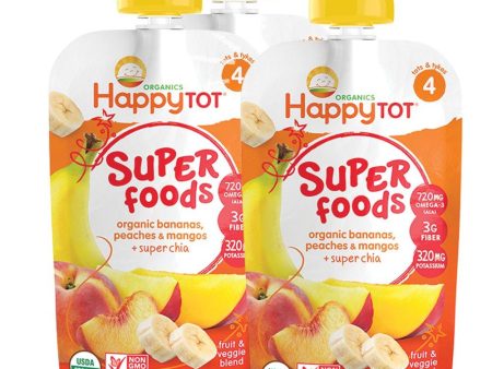 tripack compota etapa 4   banano  durazno y mango organico   super chia Supply