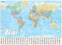 Collins World Wall Laminated Map Online