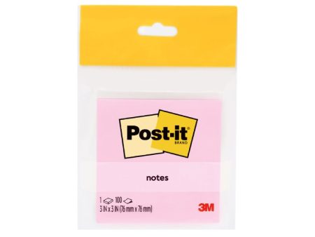 3M Post-It 654-1MP 3X3 100 s Millennial Pink Sale